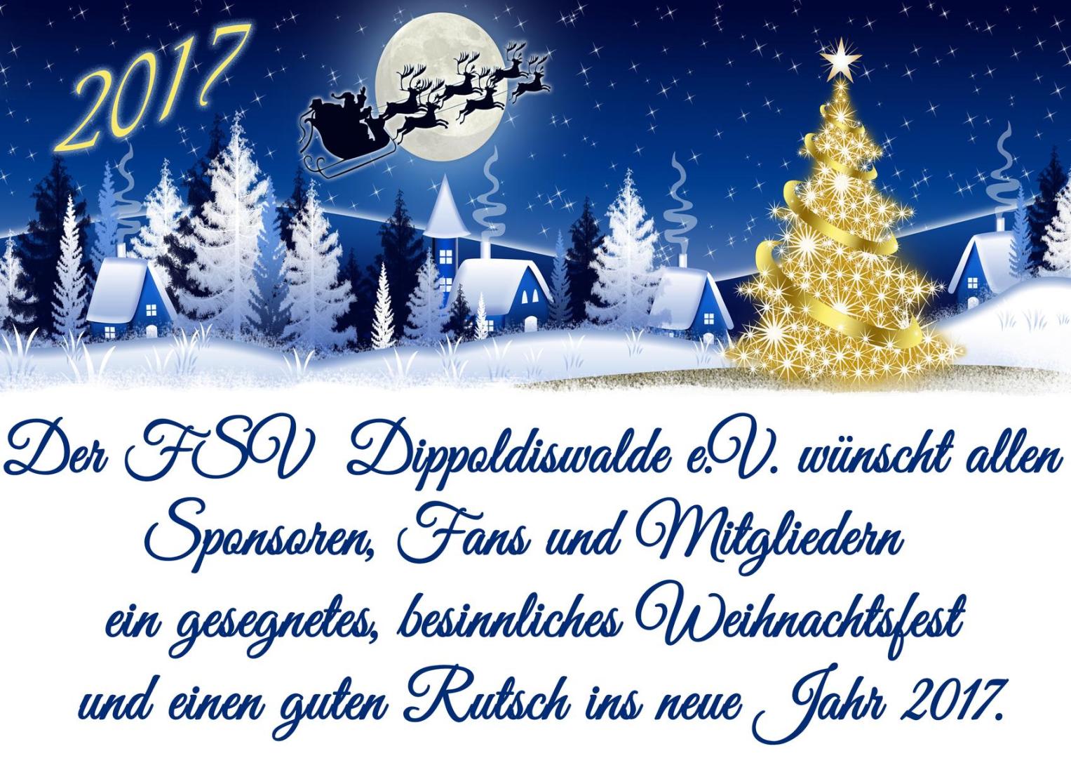 Frohe Weihnachten und gesundes neues Jahr 2017 – FSV Dippoldiswalde e.V.